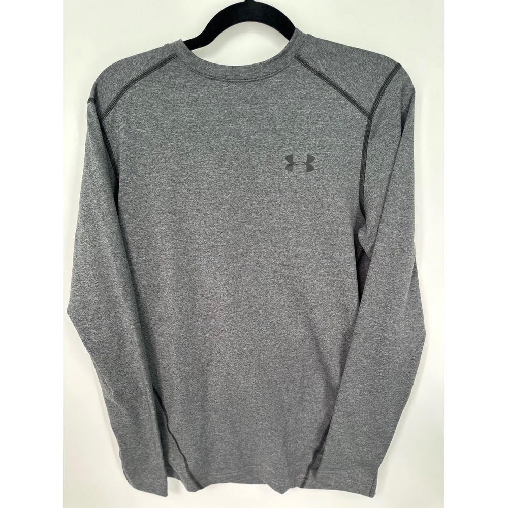 Under Armour Coldgear Mock Base Layer Shirt Men's Small Grey Fitted Top NWT 0399